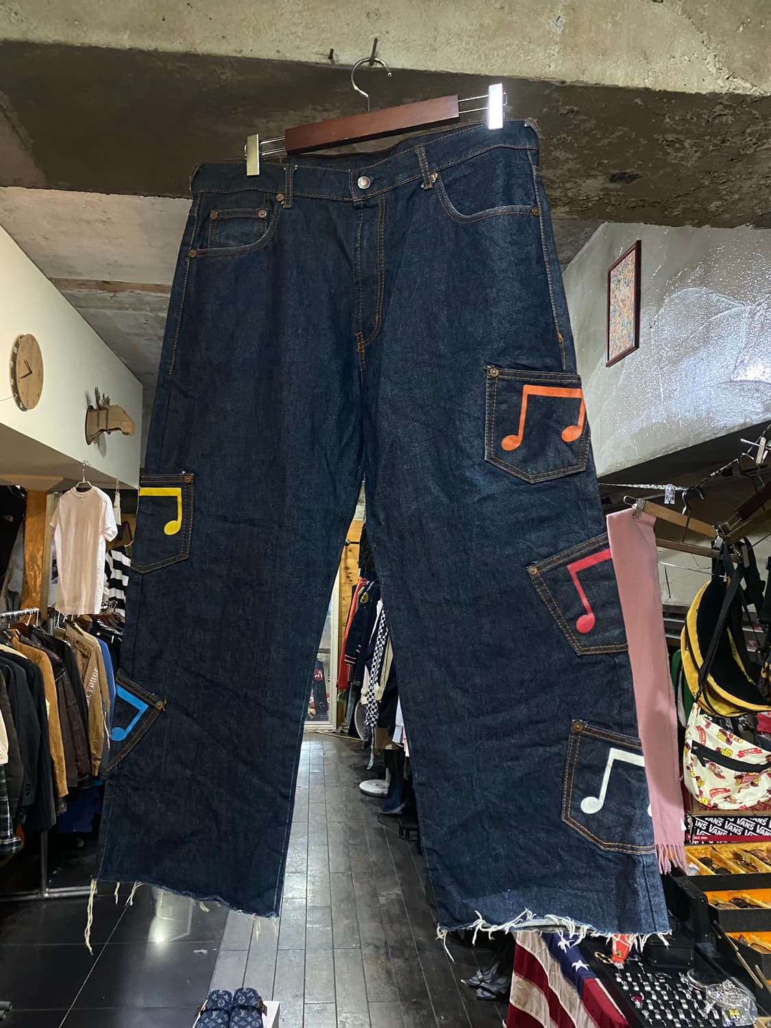 EVISU 에비수 컬티포켓 멜로디 팬츠 38 상품이미지5