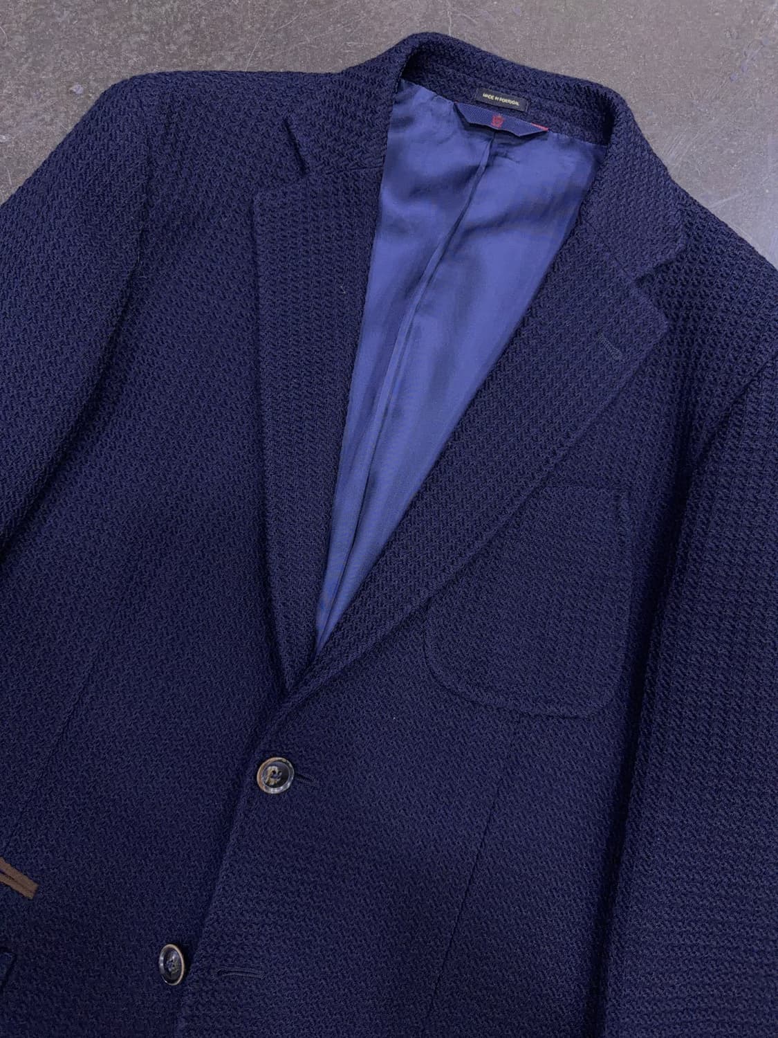 마시모두띠 와플 패턴 엑스트라 파인 울 스포츠자켓 네이비 48 상품이미지3