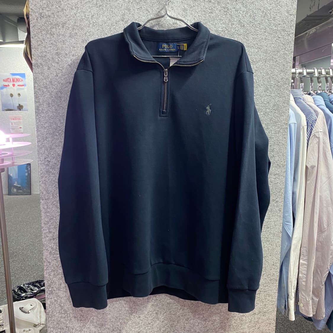 폴로 신형 차콜 반집업 맨투맨 B3220 상품이미지2