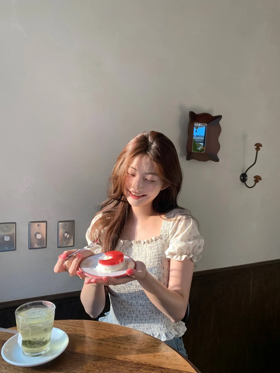 제니오 수지 스모크 블라우스 아이보리 s 상품이미지7