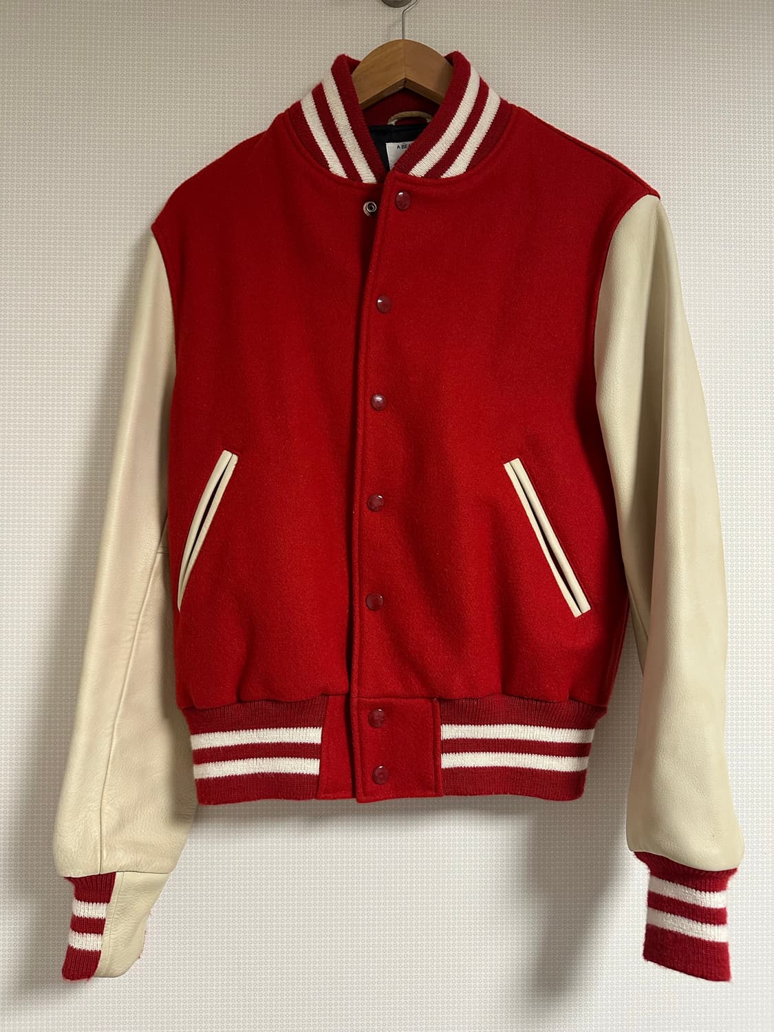 골든베어 바시티 자켓 레드 S 상품이미지1