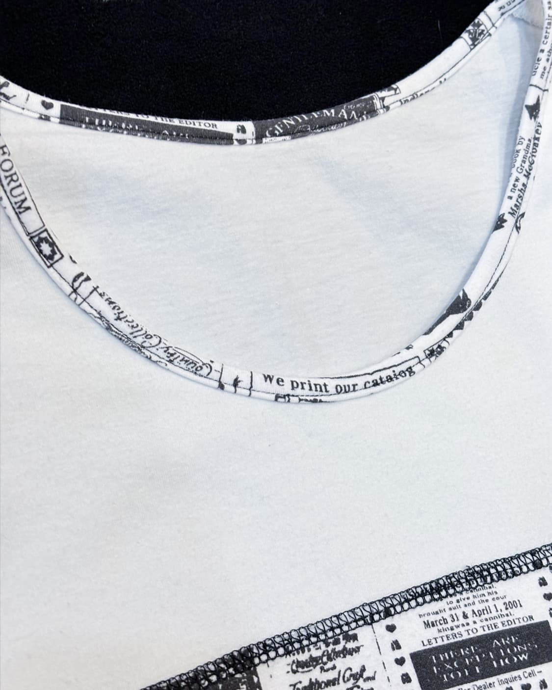 일본빈티지 절개 티셔츠 상품이미지3