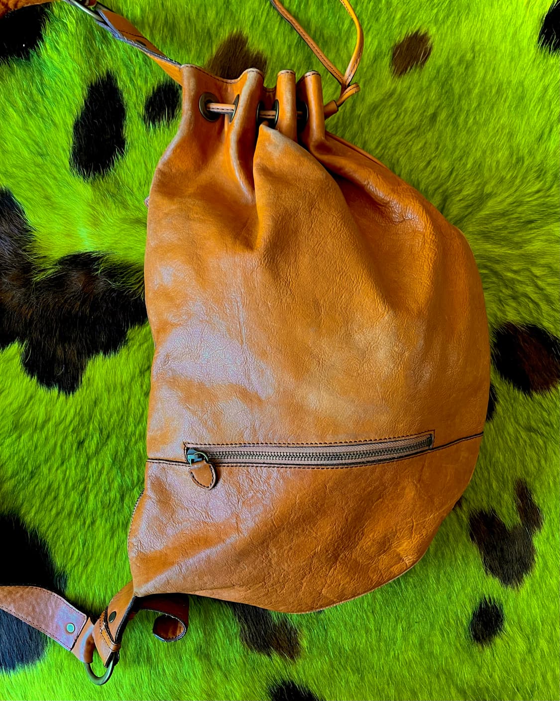 REAL MIND Japan Cowhide Old Sling Bag 상품이미지5