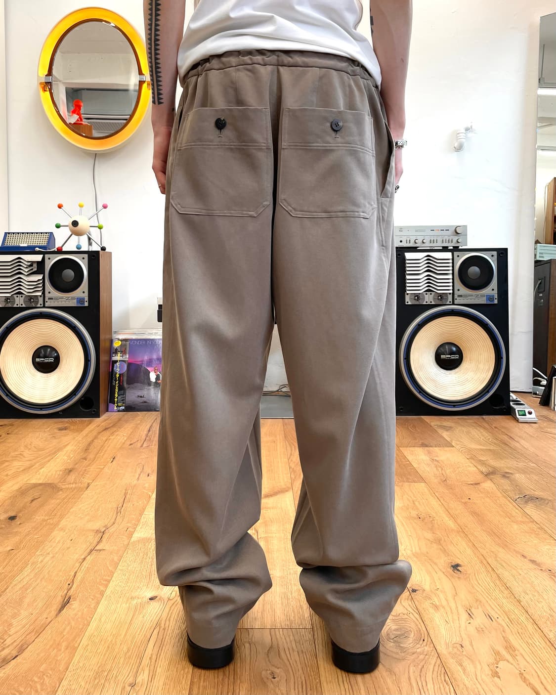 [L] 이세이미야케 루즈핏 드로우 스트링 팬츠 상품이미지2