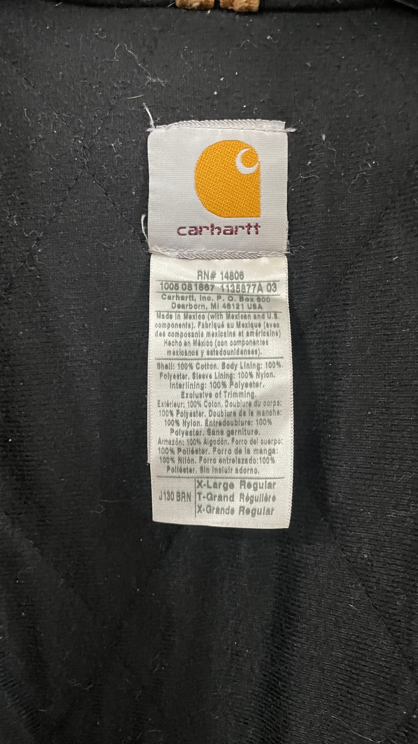 OG 칼하트 액티브 자켓 j130 BRN 상품이미지4