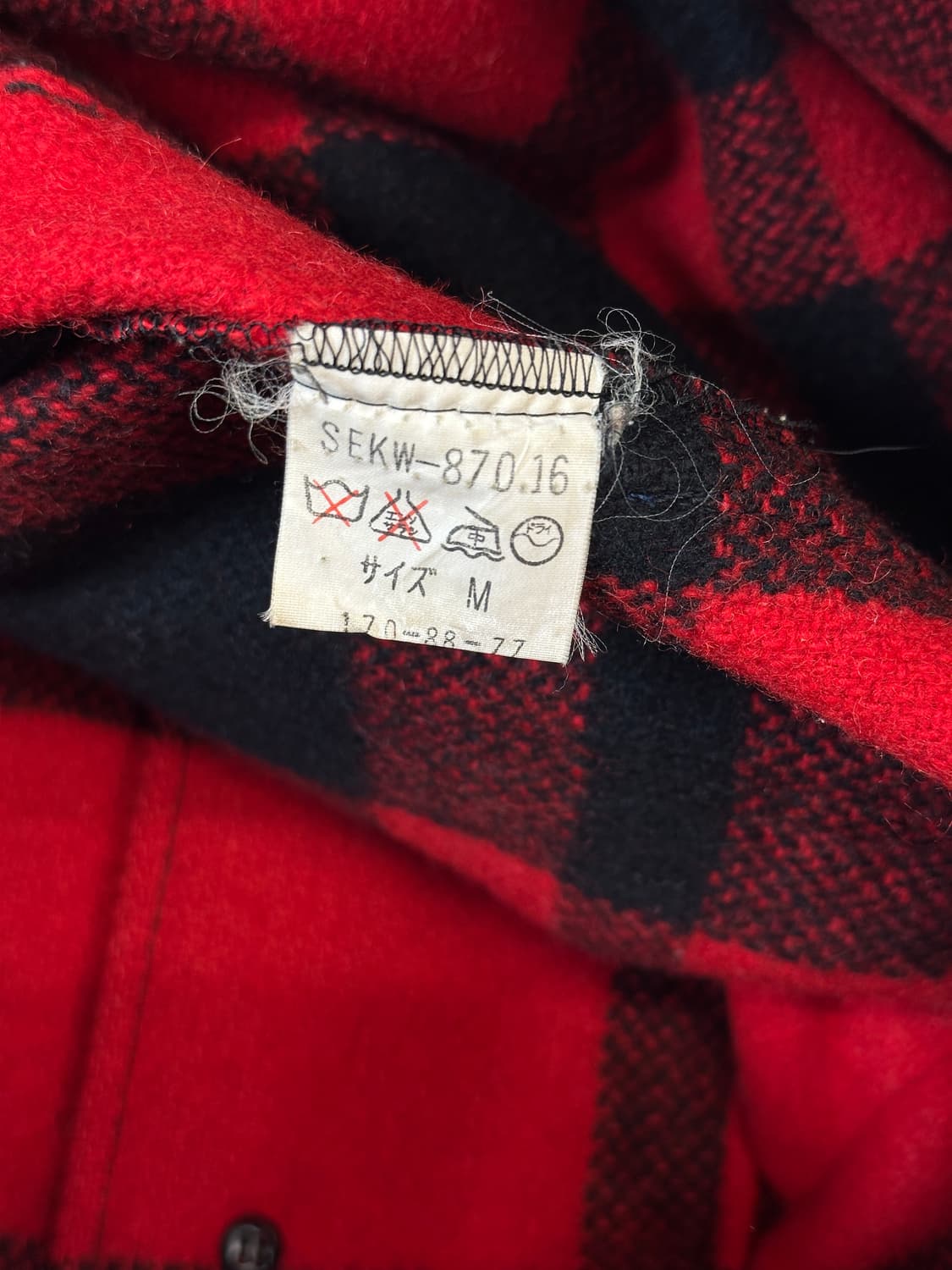 Scene 플란넬 울 셔츠 자켓 M 상품이미지6