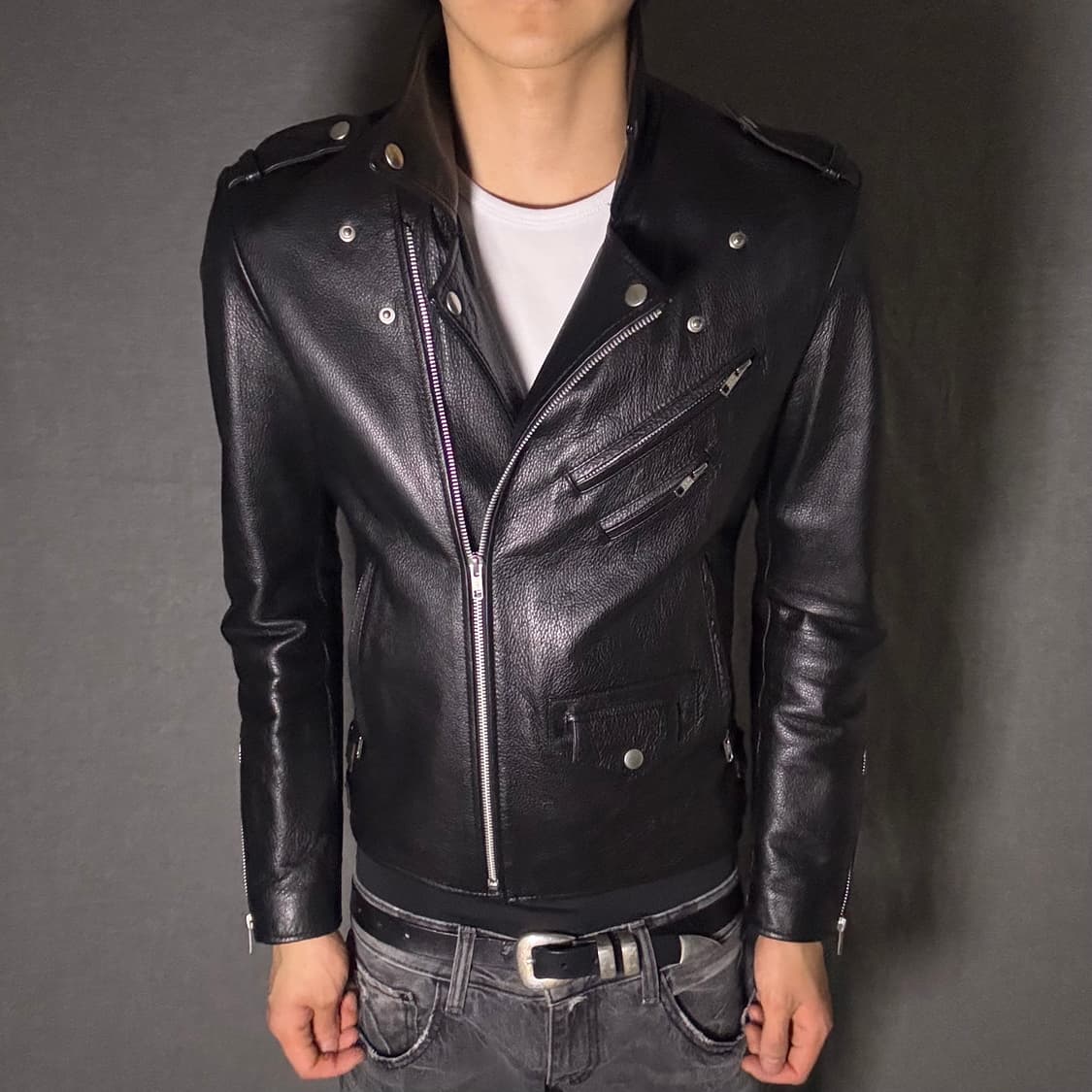 vintage rider leather jacket 상품이미지5
