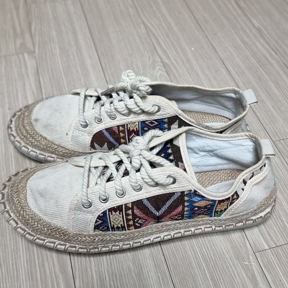 에스파드류 스타일 패턴 스니커즈(275-280) 상품이미지2