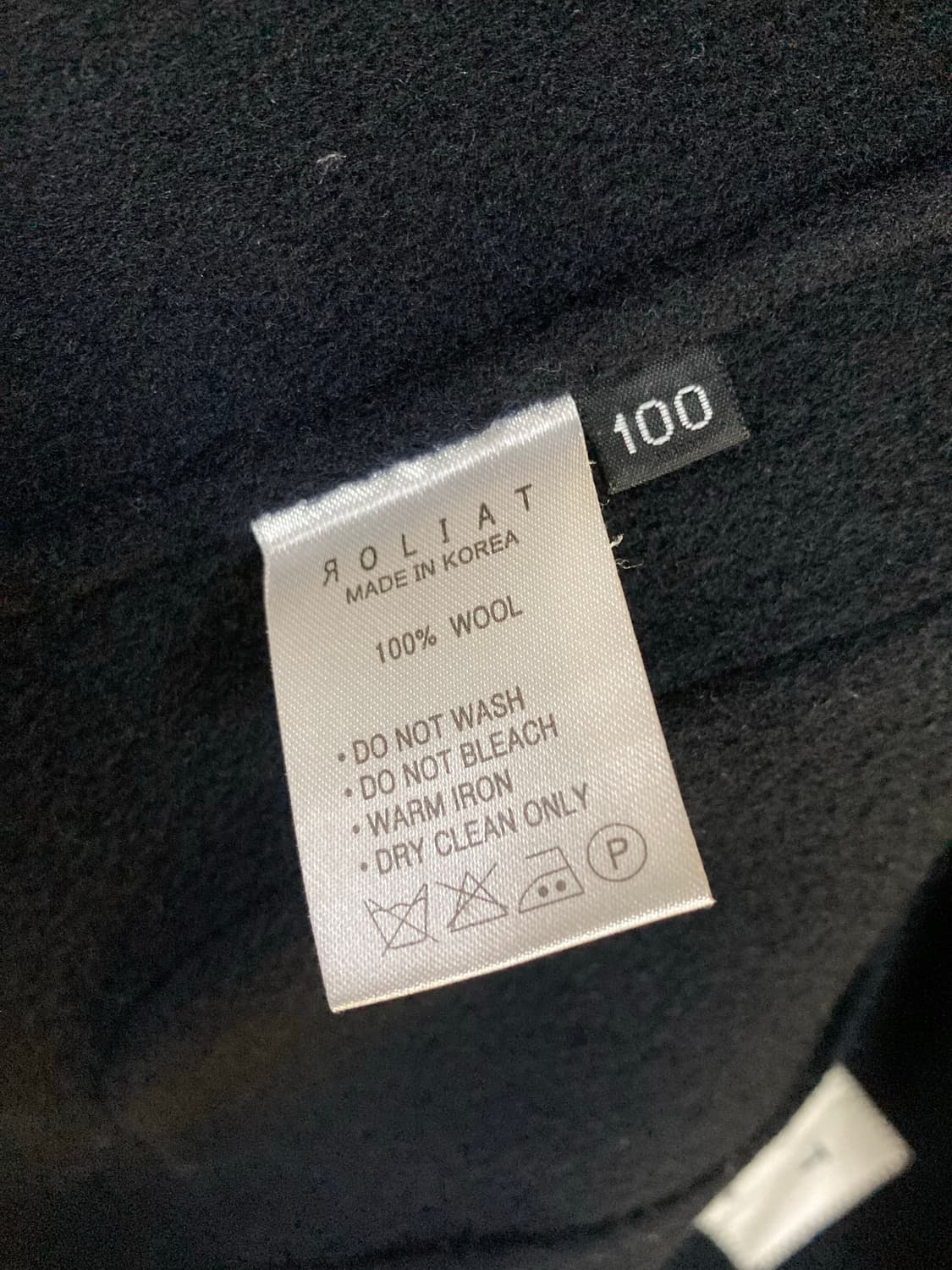 로리엣 울 코트 네이비 Roliat 상품이미지4