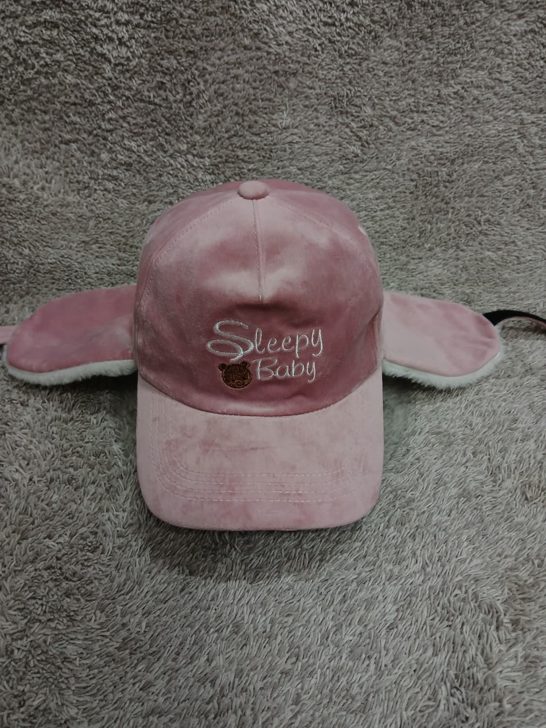 Sleepy Baby 핑크 귀덮개 모자 새제품 상품이미지1