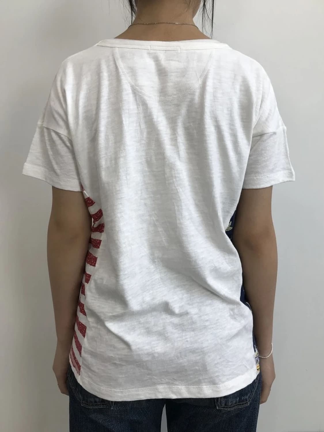 Rough American Flag Patchwork Tee 상품이미지3