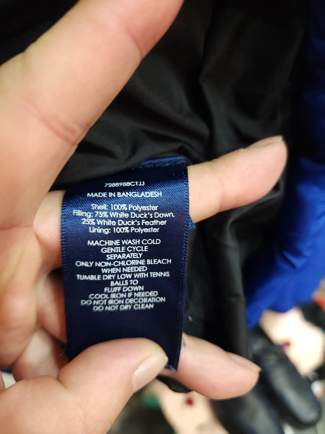 폴로 랄프로렌 블루 오리털 패딩점퍼
​
 상품이미지6