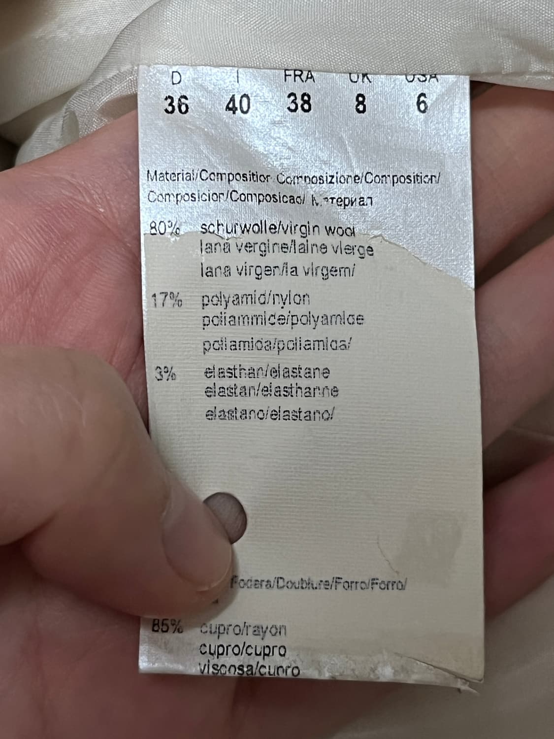 HUGO BOSS 여성 울 스트라이프 자켓 상품이미지6