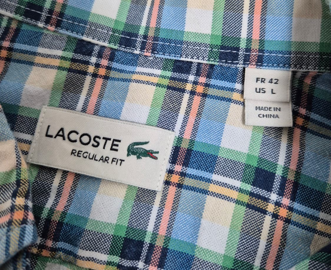 라코스테 체크 셔츠 상품이미지3
