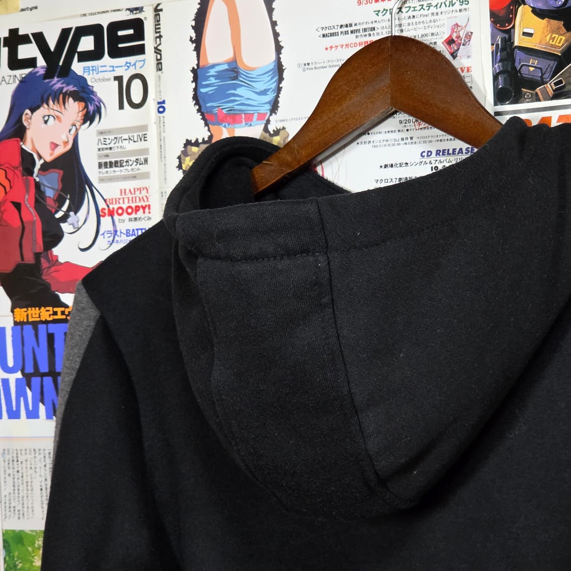 JPN 펑크 키치 큐빅 기모 반하이넥 후드 집업 상품이미지6