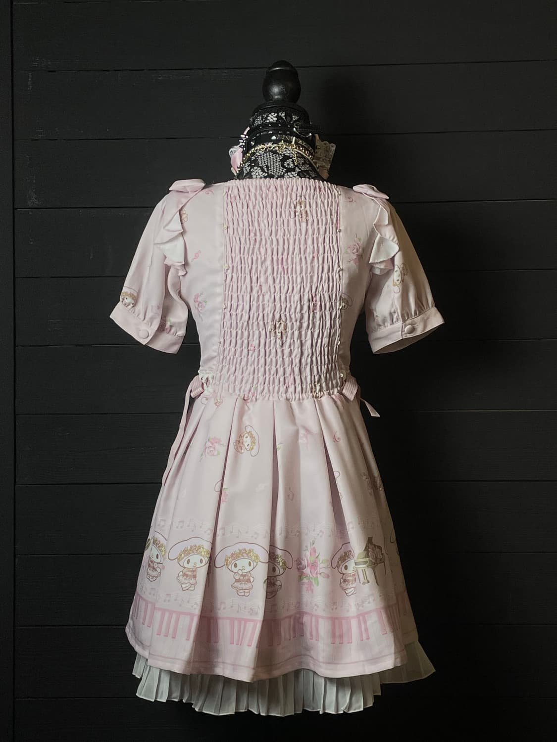 LIZ LISA 마이멜로디 콜라보 연핑크 히메갸루 로리타 원피스 상품이미지3