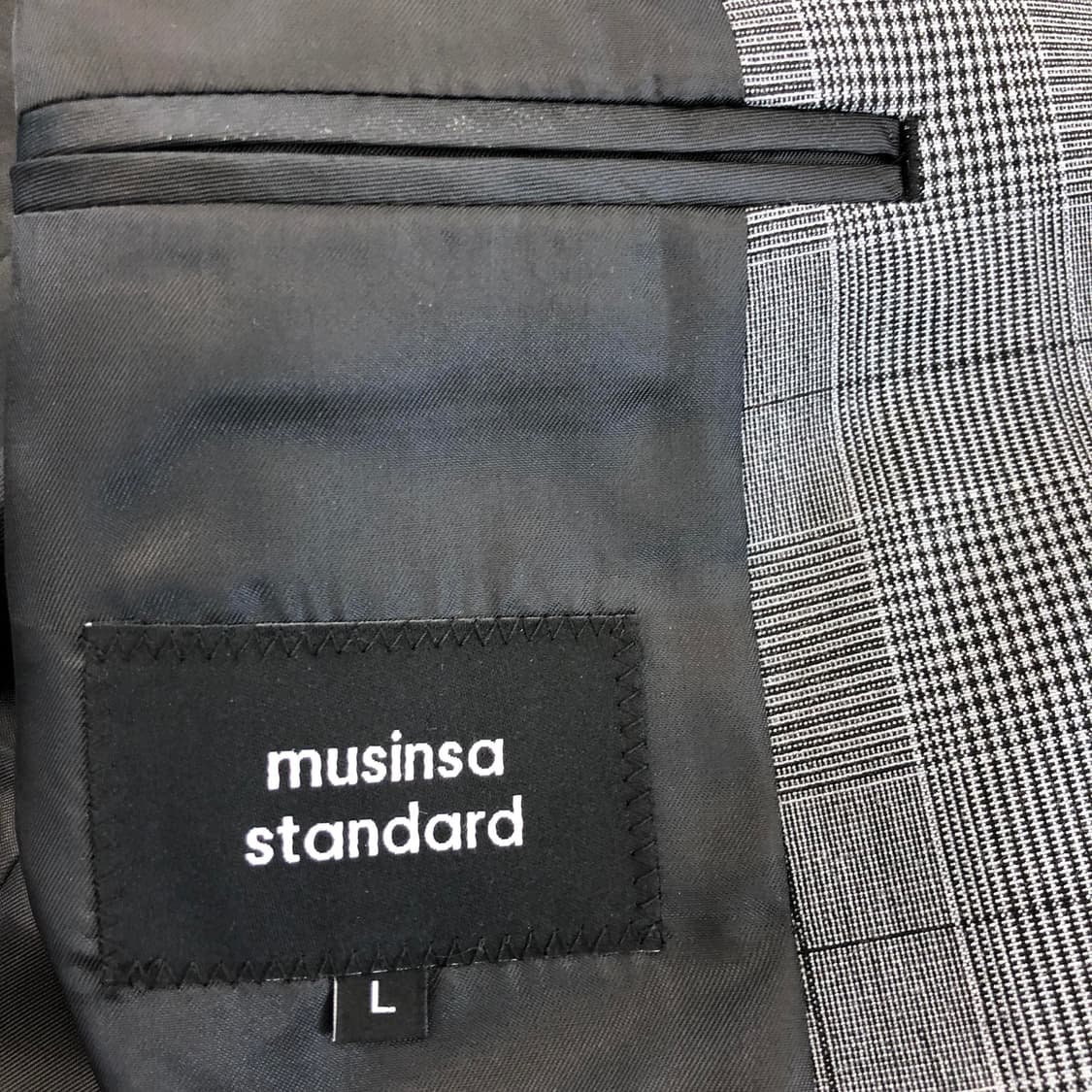 무신사스탠다드 글렌체크 베이식자켓 L 상품이미지6