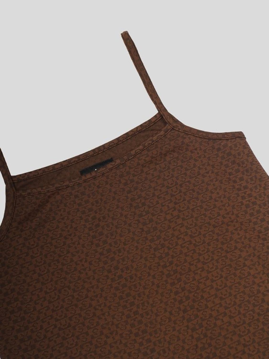Tonal Jacquard Dress (Brown) 상품이미지5