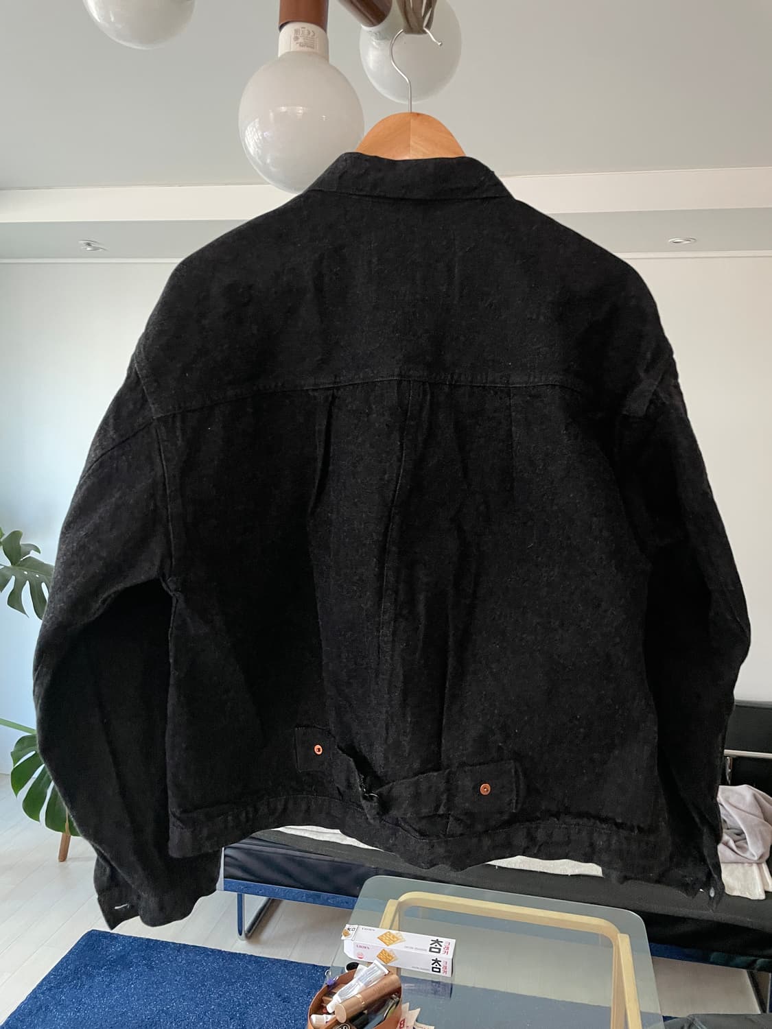 캡틴선샤인 데님 트러커1P 자켓 블랙원워시 4 상품이미지3