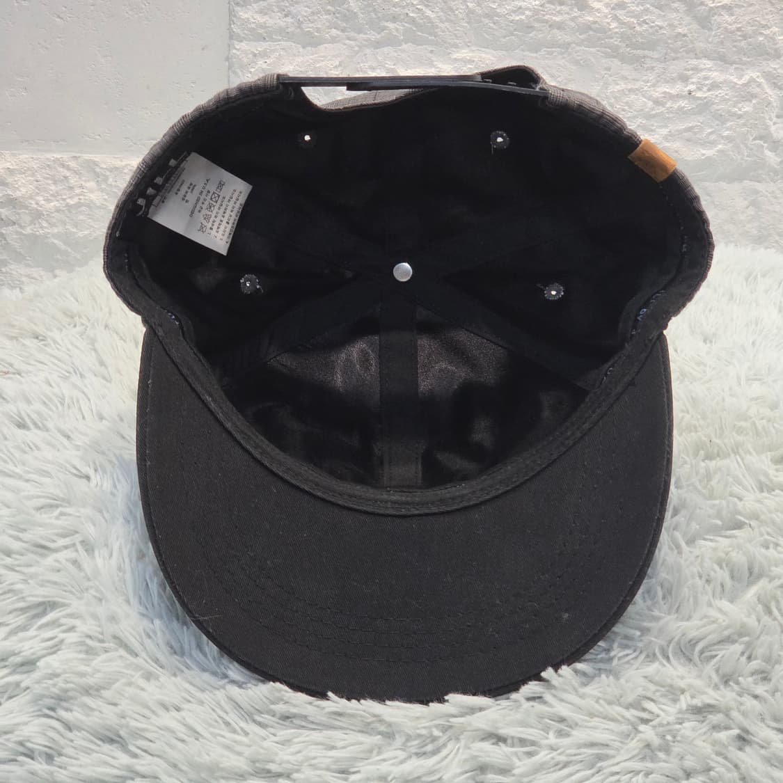 L5-7:질바이질스튜어트 체크 블랙 플랫캡 (57-59) 상품이미지6