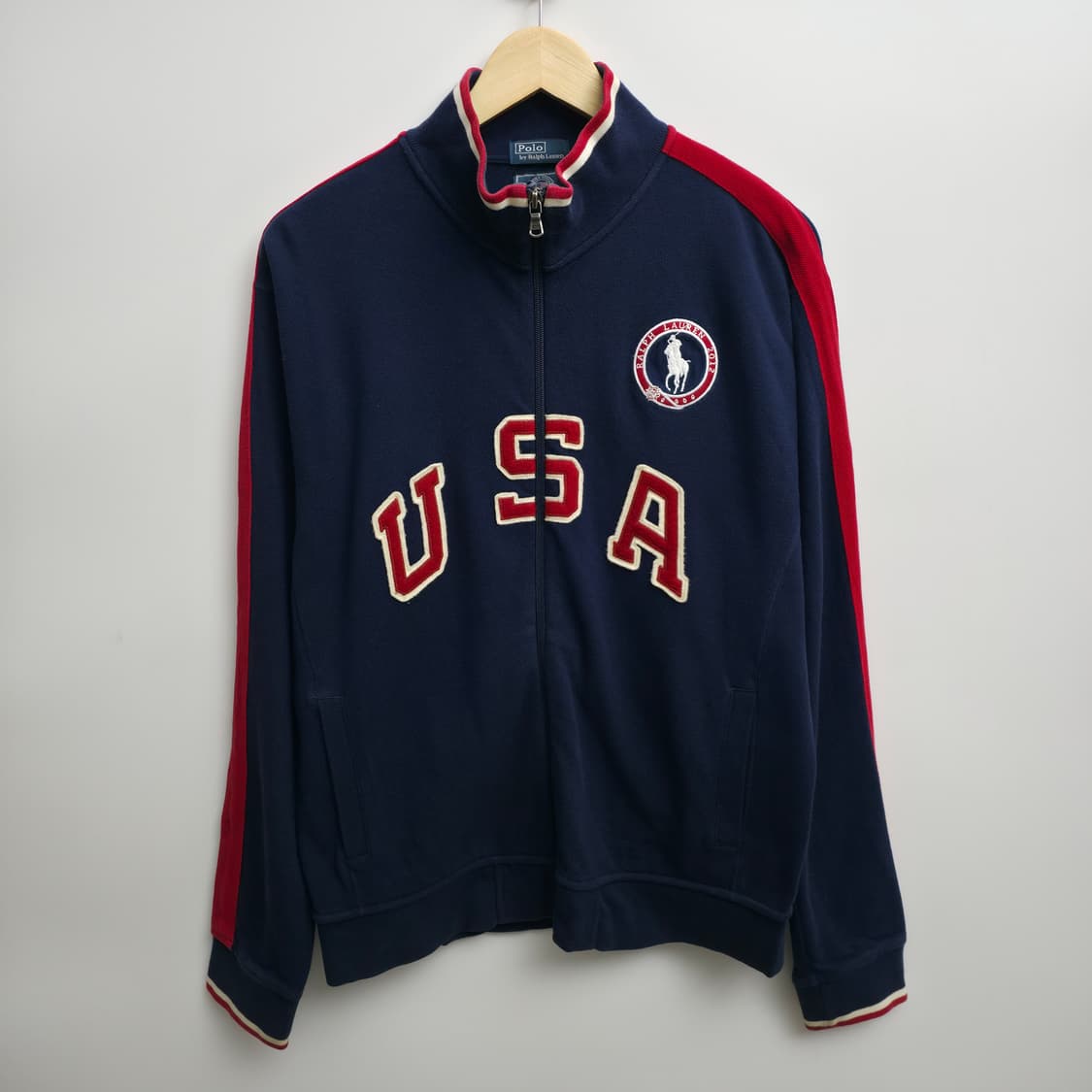 [L] 폴로 랄프로렌 USA 집업 가디건 네이비 상품이미지1