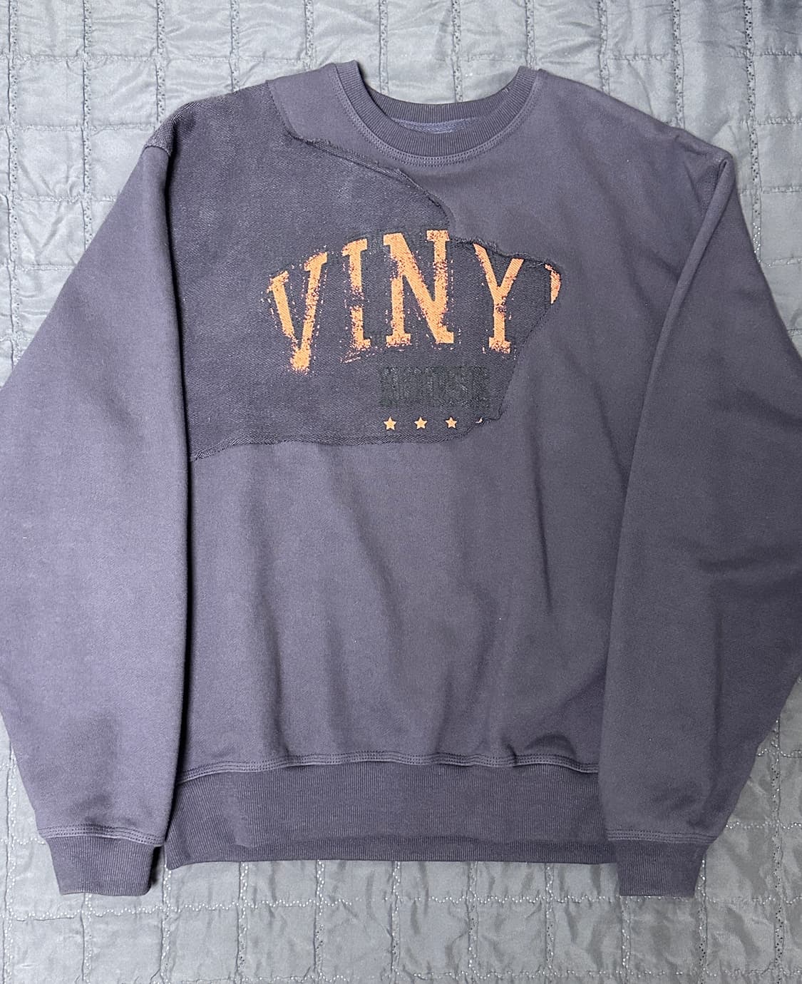 [M] 더바이닐하우스 컷 오프 스웨트셔츠 퍼플 상품이미지2