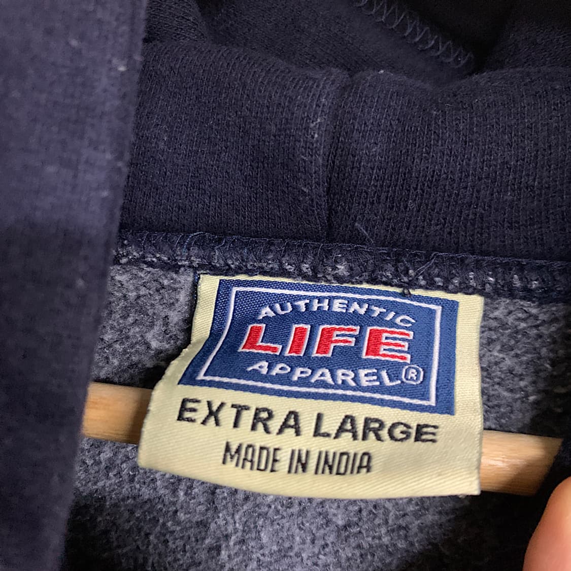 00s NYPD 네이비 기모 후드티 상품이미지2