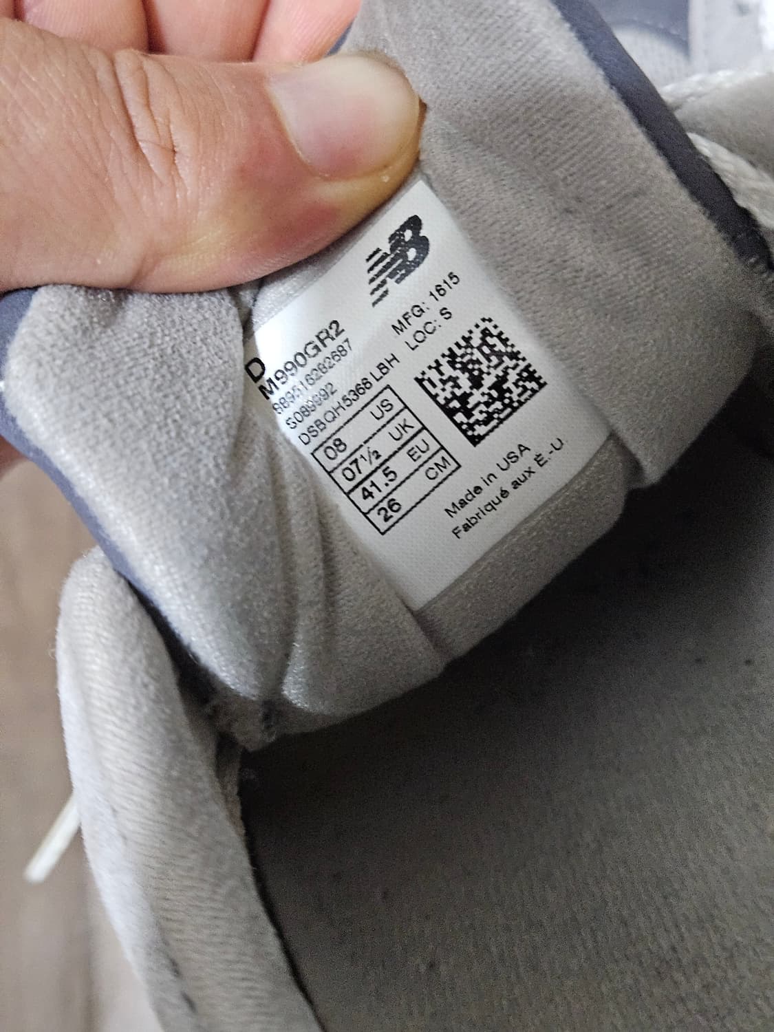 뉴발란스 m990gr2  usa made 260-265 상품이미지6
