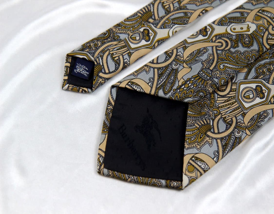  버버리 9.1cm A+등급 레어 한정판 남자 명품넥타이 상품이미지4