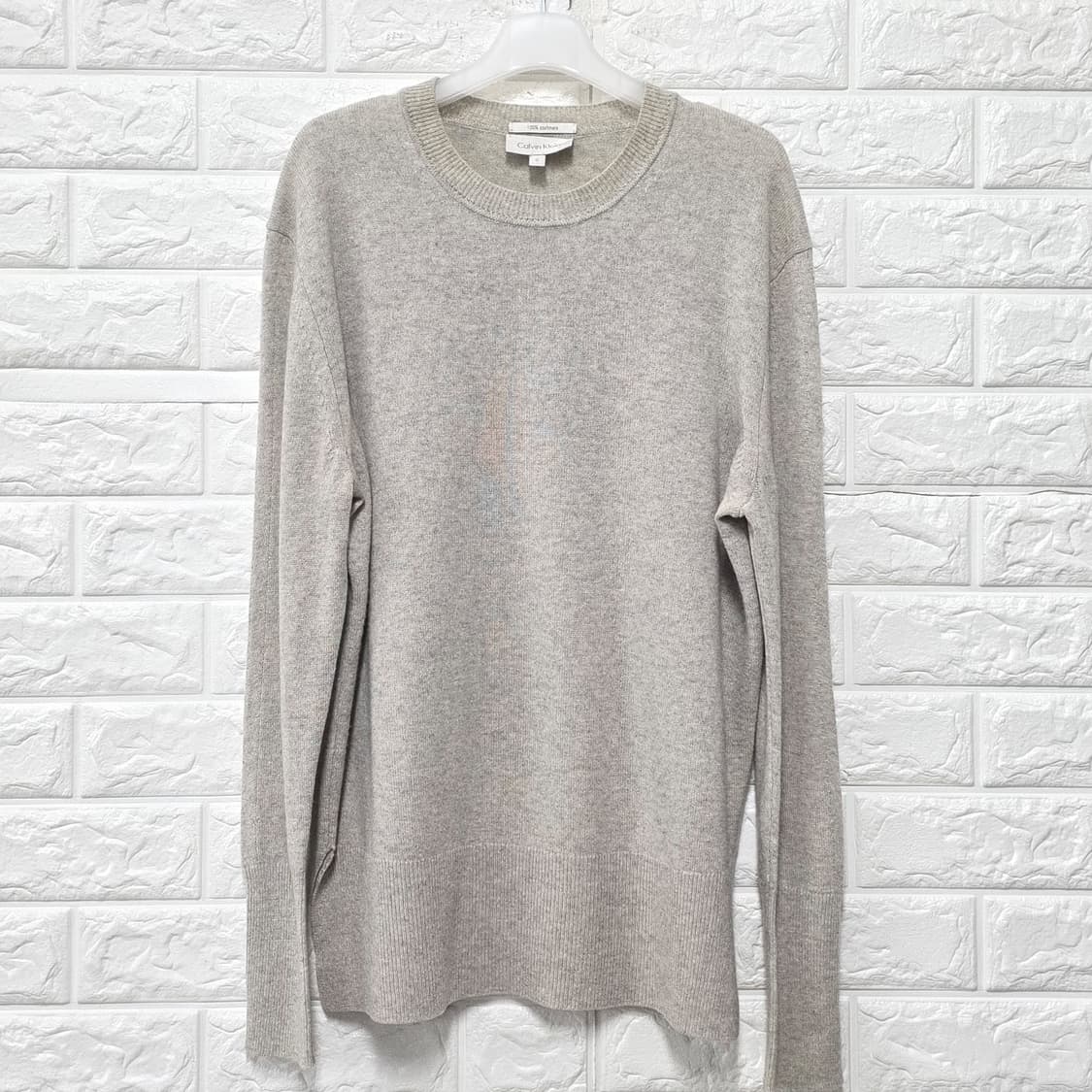택포// 캘빈클라인 100% 캐시미어 니트 L 상품이미지1