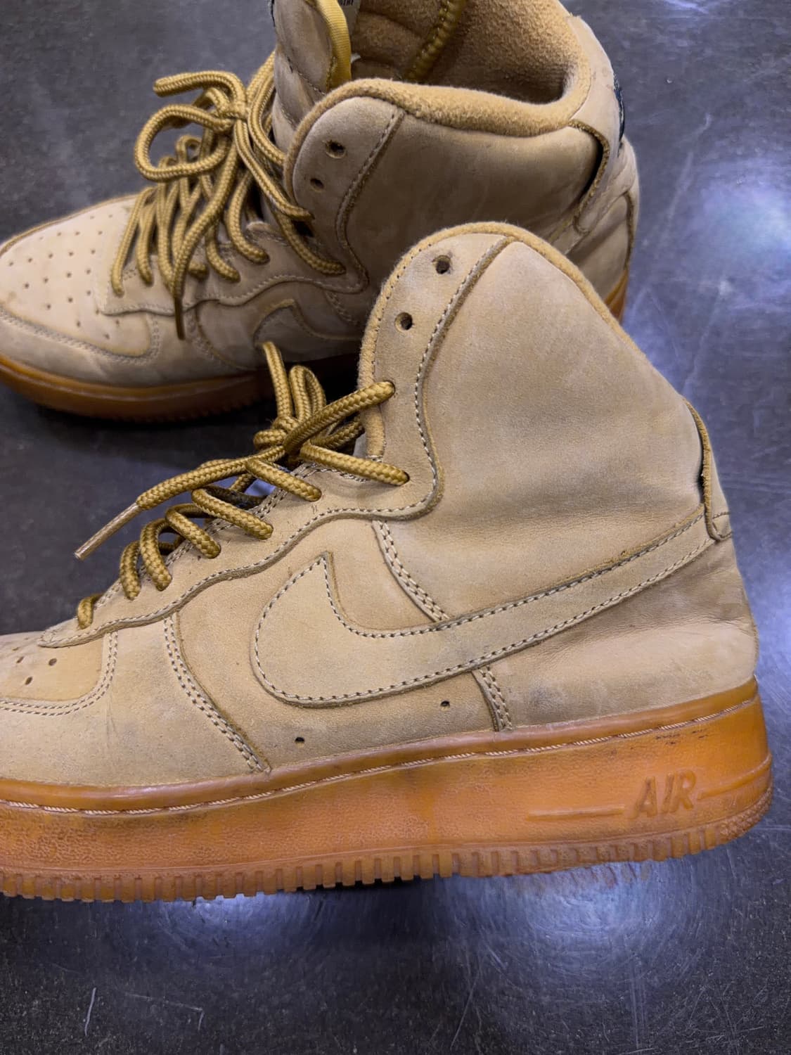 나이키 에어포스1 07 하이 된장 포스 베이지 250 상품이미지6