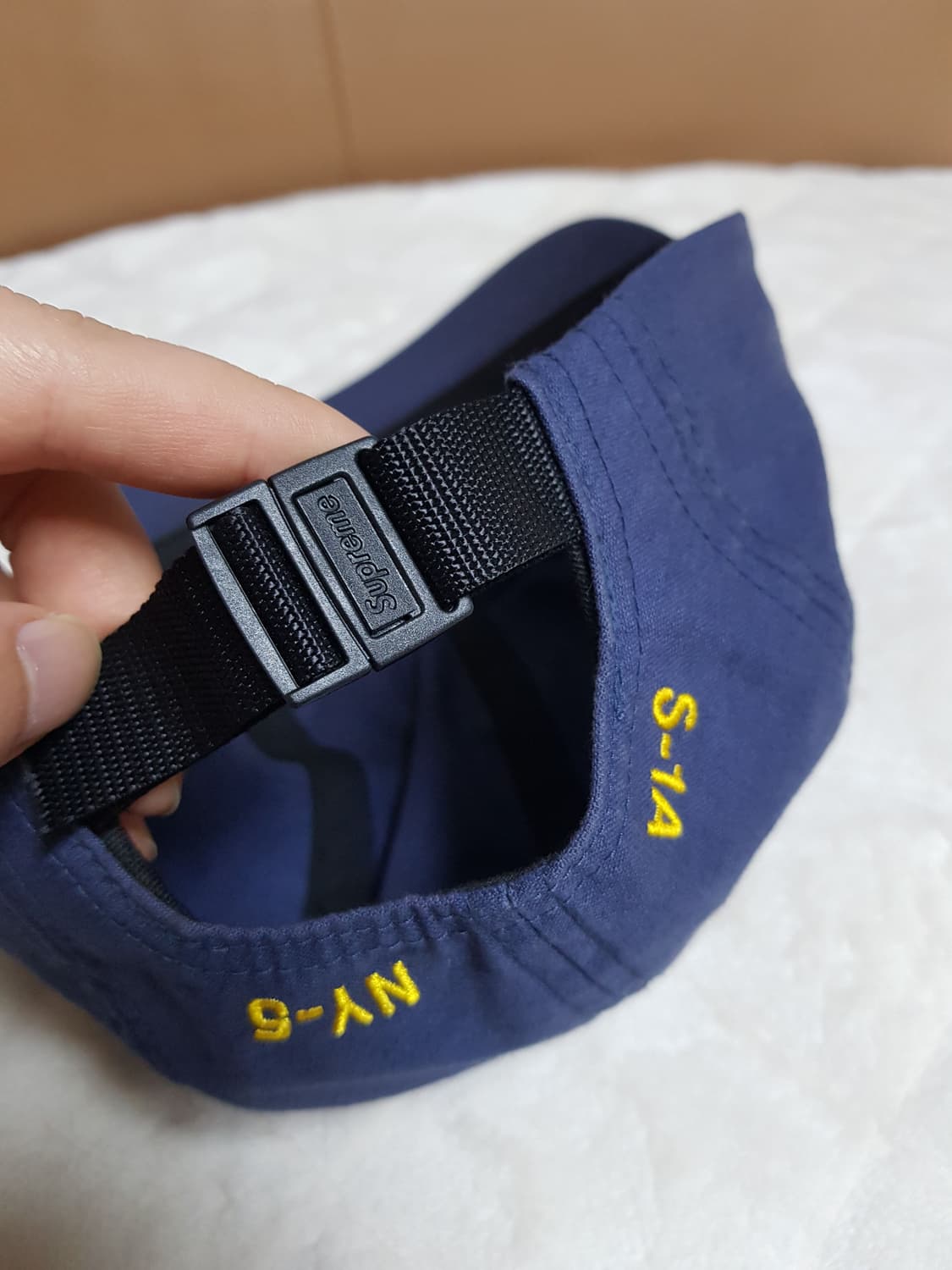 슈프림 밀리터리 캠프캡 모자 볼캡 네이비 23FW 상품이미지5