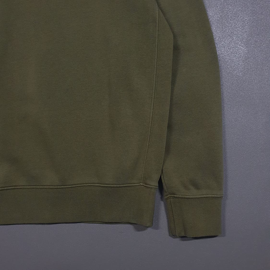 M (95) 나이키 신형 NSW 클럽 프렌치테리 맨투맨 스웻셔츠 카키 상품이미지5