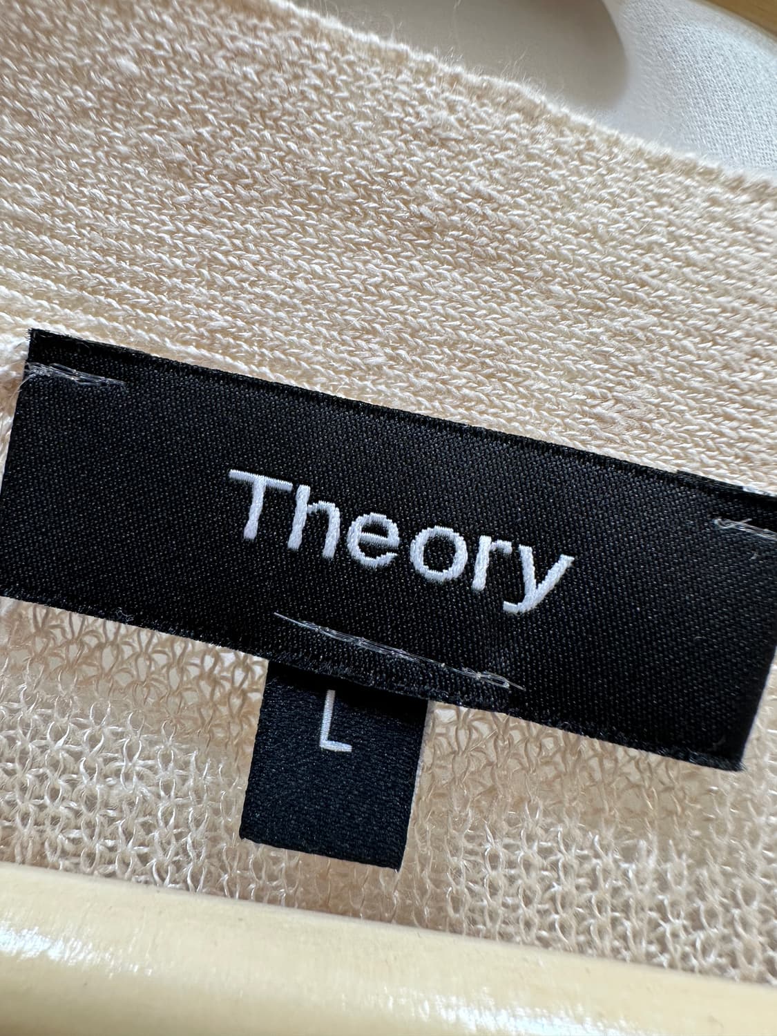 띠어리 베이지 린넨 혼방 니트 가디건 L 상품이미지2