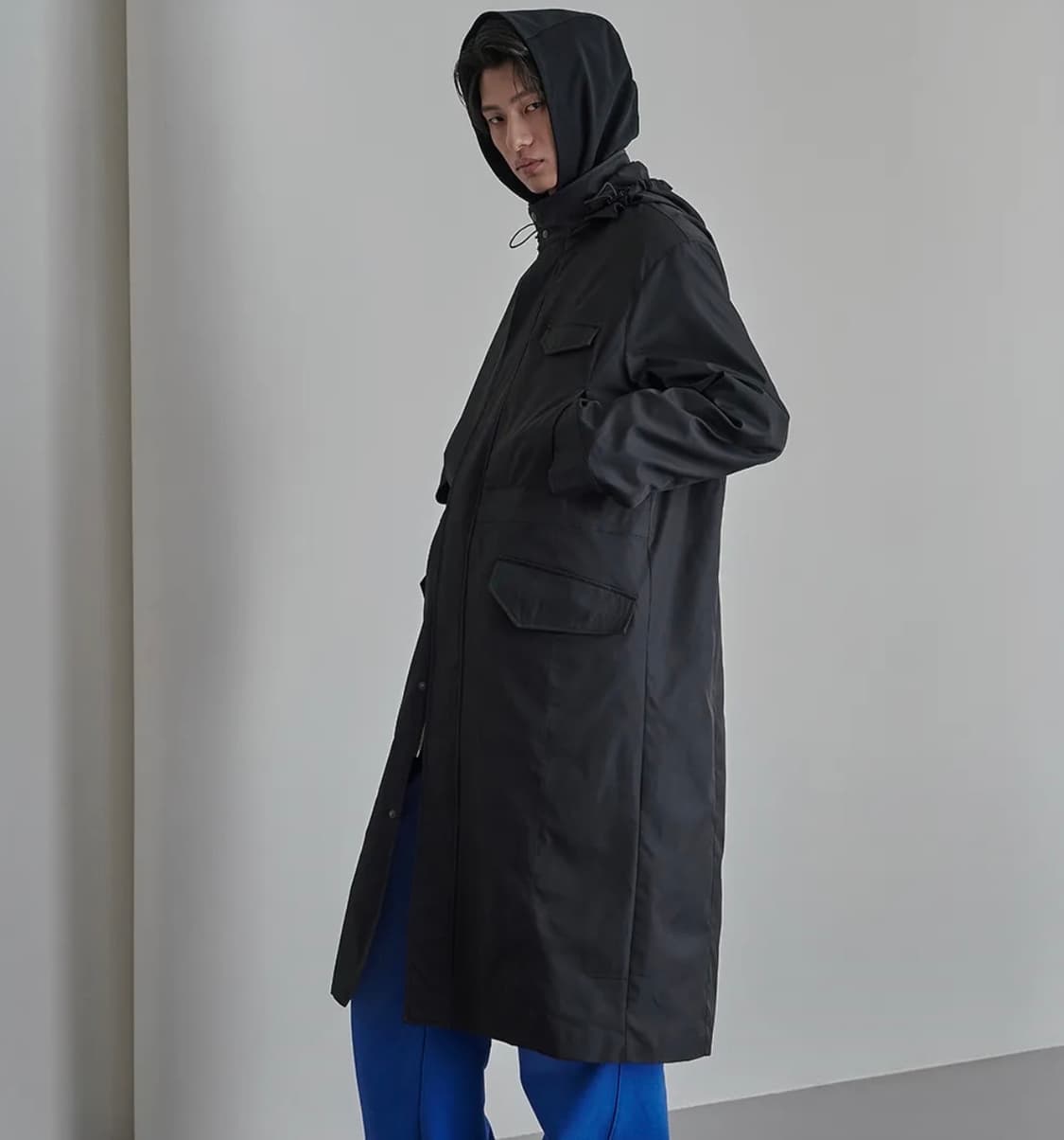 구매)) yiyae 디테쳐블 후드 롱파카 S 상품이미지1