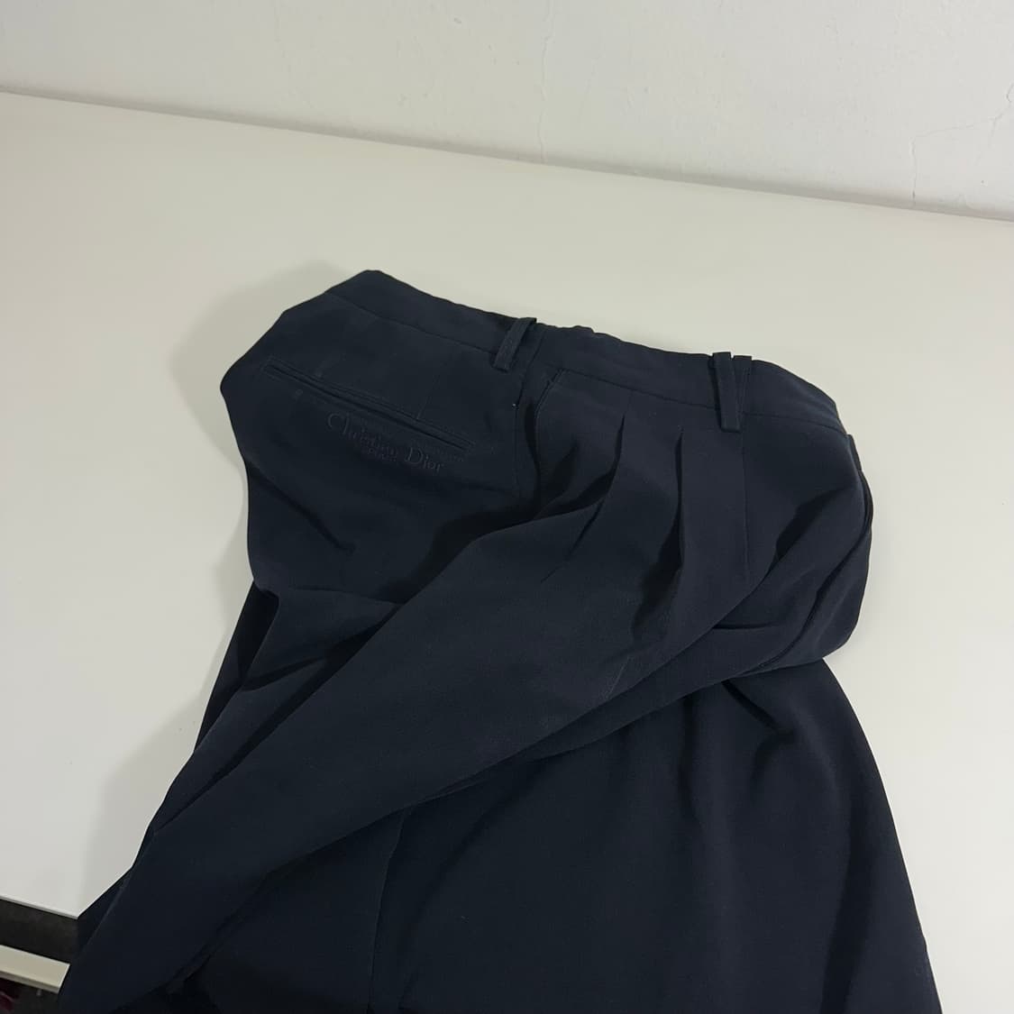 M 크리스챤 디올 블랙 테이퍼드핏 슬랙스 상품이미지1