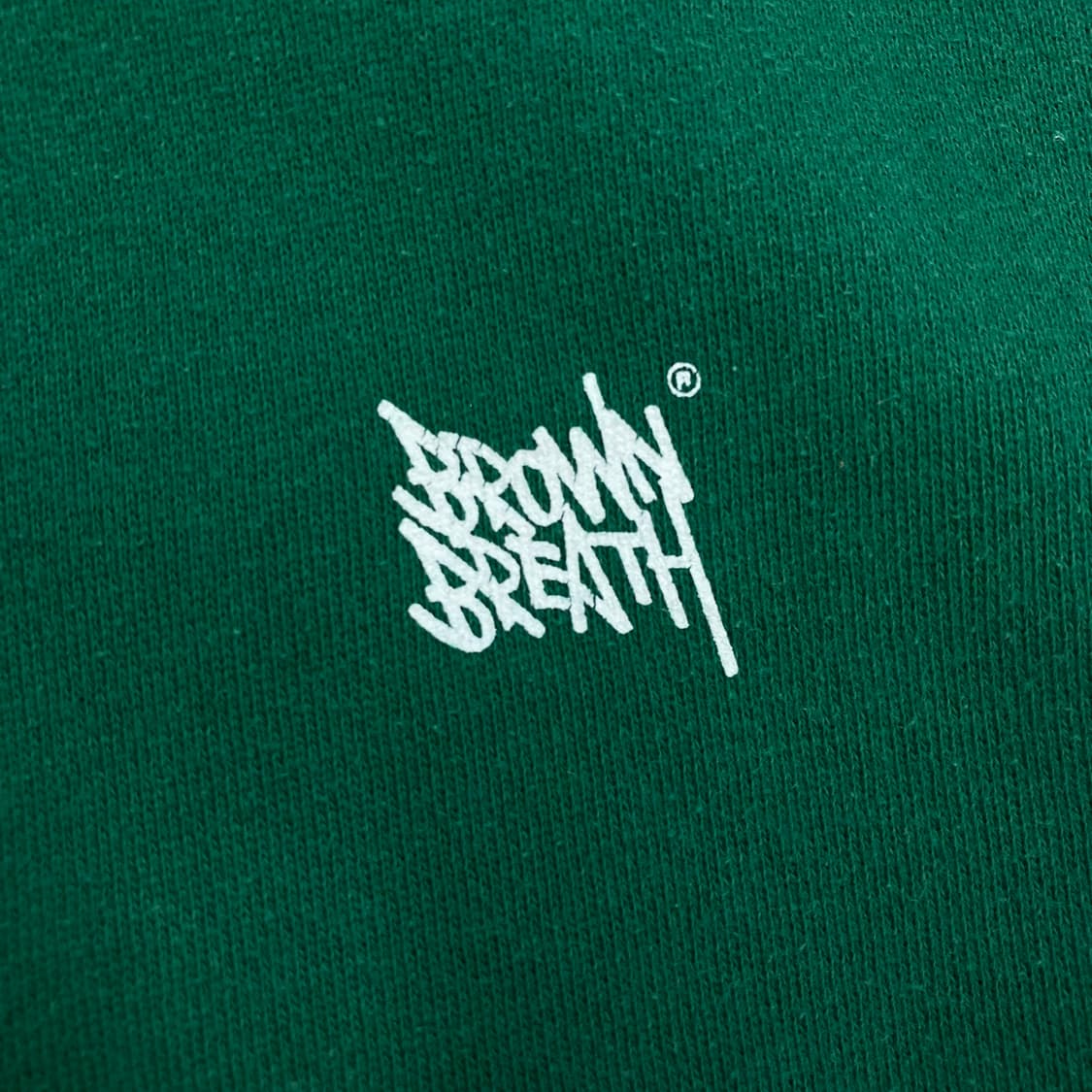 브라운브레스 빅로고 그린 후드티 상품이미지3