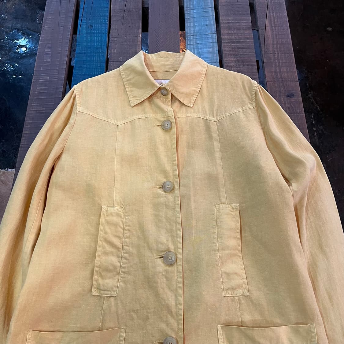 90s 에트로 린넨 코트 상품이미지2