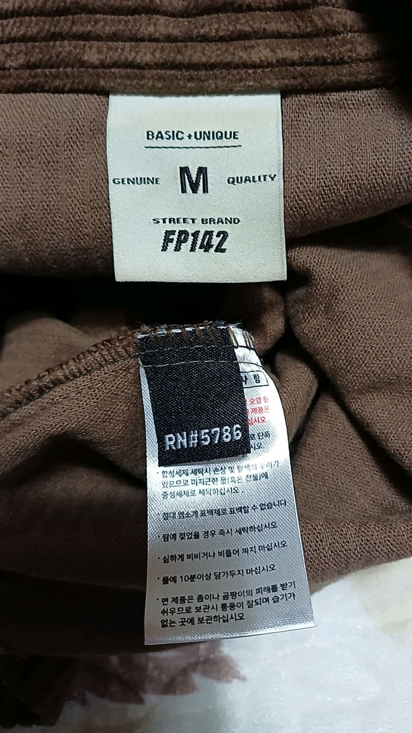 FP142 와이드 코듀로이남방 100 가슴60 기장73 상품이미지5