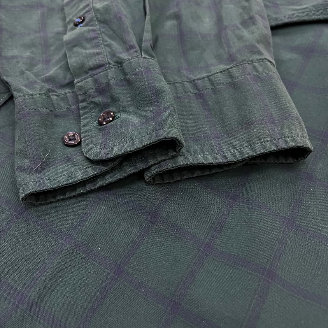 [M] 타미힐피거 슬림핏 타탄체크 가먼트다이 셔츠 남방 3948 상품이미지5