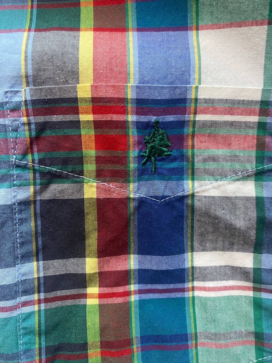 올젠 마드라스 체크 반팔 셔츠 (100) 상품이미지2