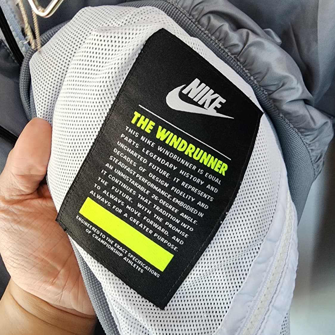 나이키 바람막이 화이트/그레이 후드집업 상품이미지6