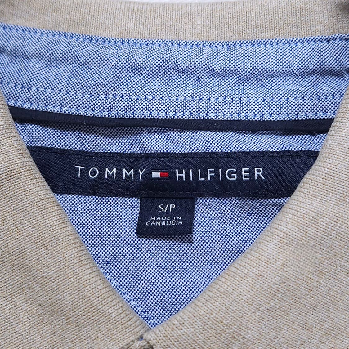 100)Tommy 타미힐피거PK반팔 카라티 톤다운베이지 상품이미지3
