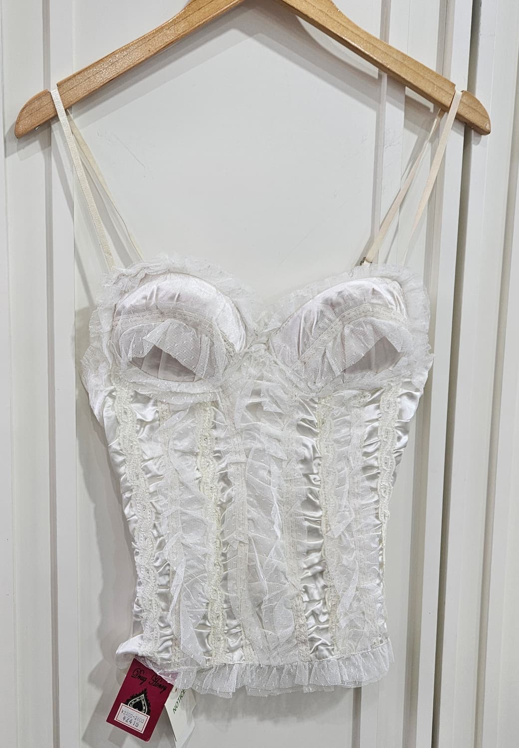 화이트 레이스 코르셋 나시 상품이미지2