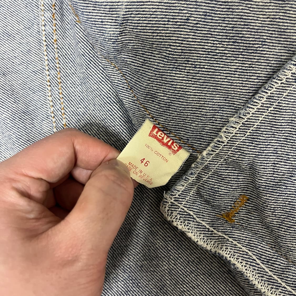 90s USA 리바이스 4세대 트러커 [46/105] 상품이미지8