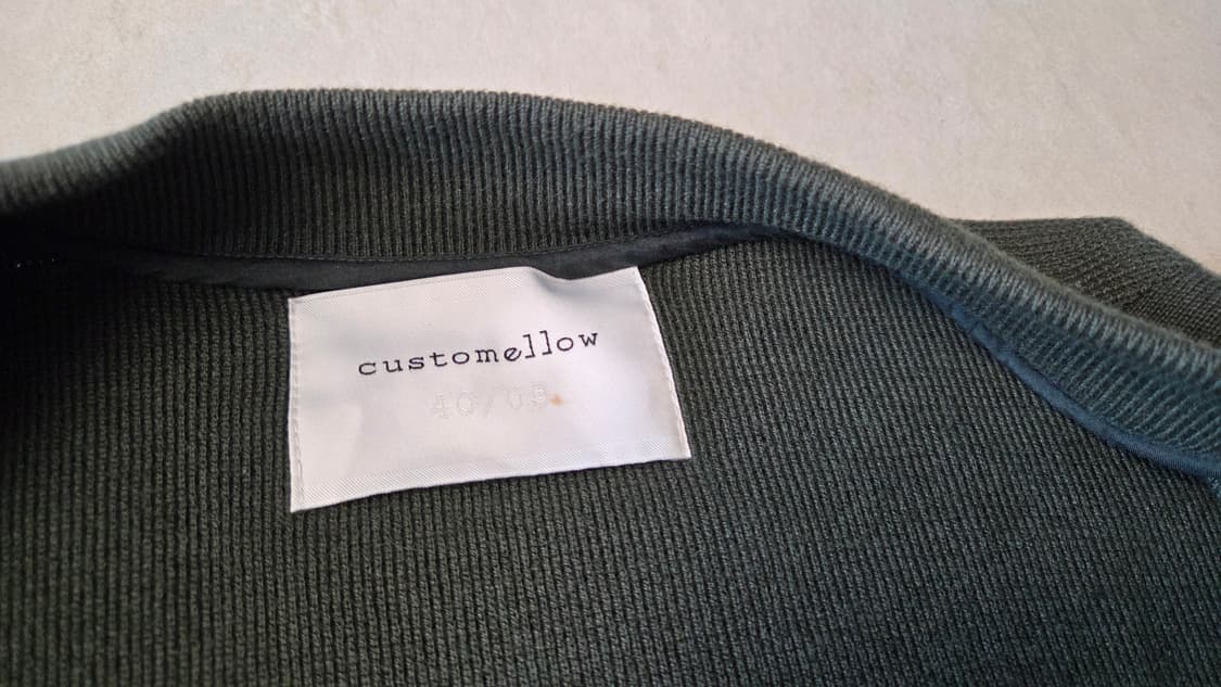 커스텀 멜로우 톤온톤 니트 블루종 점퍼  상품이미지4