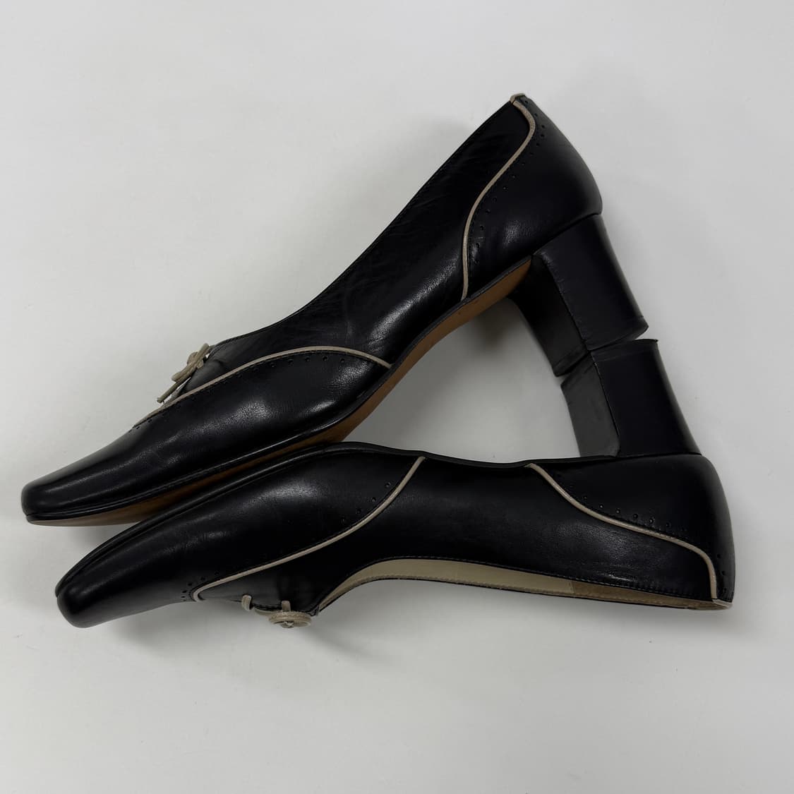 90s Margaret Howell ribbon mid heel 상품이미지6