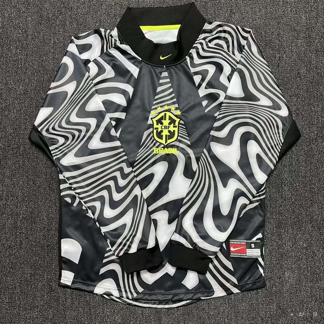 브라질 긴팔 축구유니품 블록코어 oem 상품이미지1