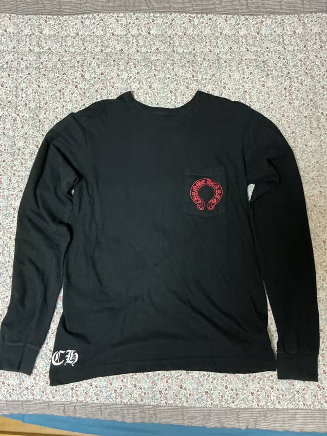 크롬하츠 레드 홀스슈 롱슬리브 사이즈 m 상품이미지1