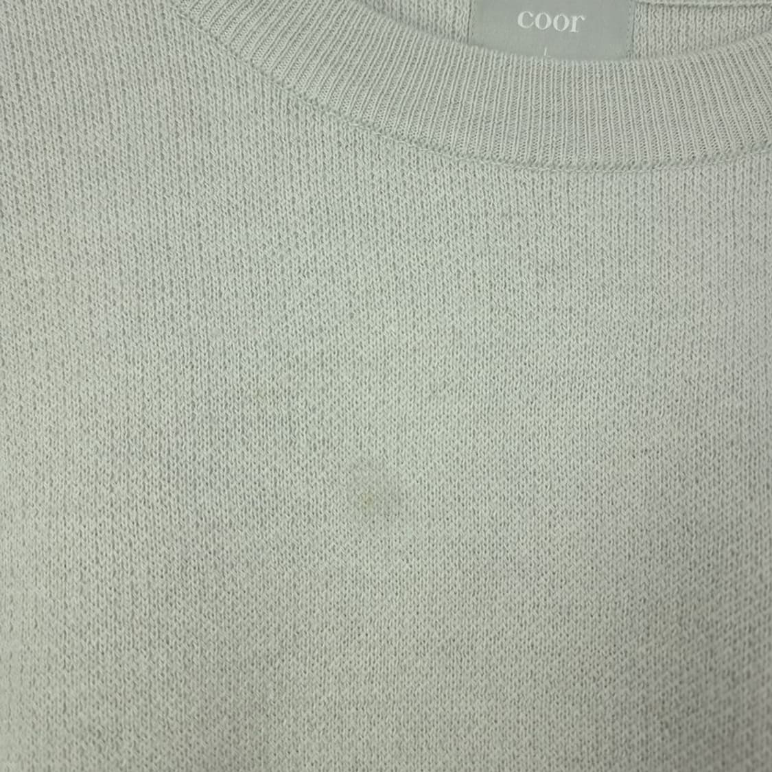 [쿠어] 캐시미어 블랜디드 미니멀 크루넥 루즈핏 니트 M18878 상품이미지8